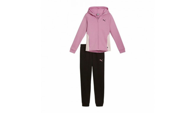 Laste Spordidress Puma Hooded Sweat Suit Fleece Cl Must Roosa 2 Tükid, osad - 15-16 aastat