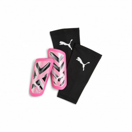 Football Shinguards Puma Ultra Light Sleeve Pink - L