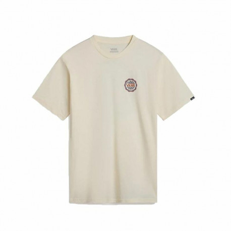Men’s Short Sleeve T-Shirt Vans Hawl Pass Ss Crew Beige - XL