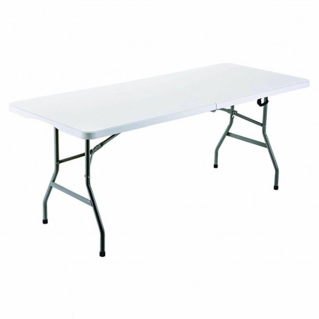 Marbueno Folding Table Resin White 152x70x74 cm Rectangular for Outdoor and Camping