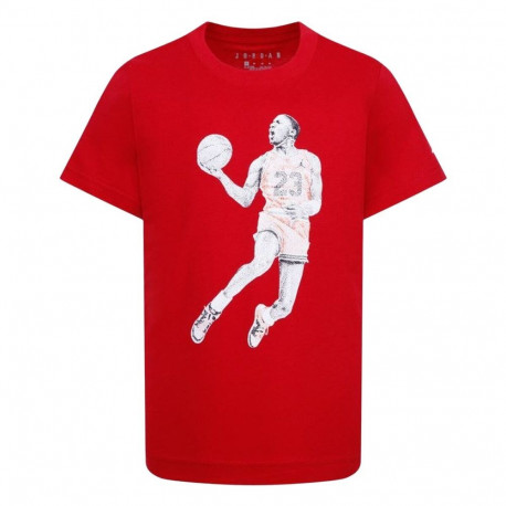 Child's Short Sleeve T-Shirt Jordan Air Jordan Dots Ss Red - 2-3 Years