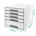 Arhiivisahtel Leitz WOW CUBE Valge