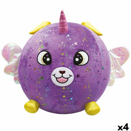 Fluffy toy Eolo Purple Plush Plastic 45 x 45 x 45 cm Inflatable (4 Units)
