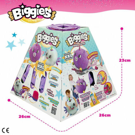 Fluffy toy Eolo Purple Plush Plastic 45 x 45 x 45 cm Inflatable (4 Units)