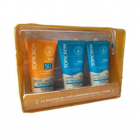 Topicrem päikesekaitsetoodete komplekt Sun Protect SPF50+ 3-osaline