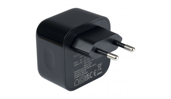 "Charger USB-C 36W Black Inter-Tech PD-2036"