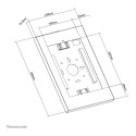 "Neomounts WL15-650WH1 Tablet-Wandhalterung für 9.7-11'' Tablets White"