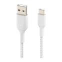 "Belkin USB-C/USB-A Kabel ummantelt, 1m, weiß" "Belkin USB-C/USB-A Kabel ummantelt, 1m, weiß"