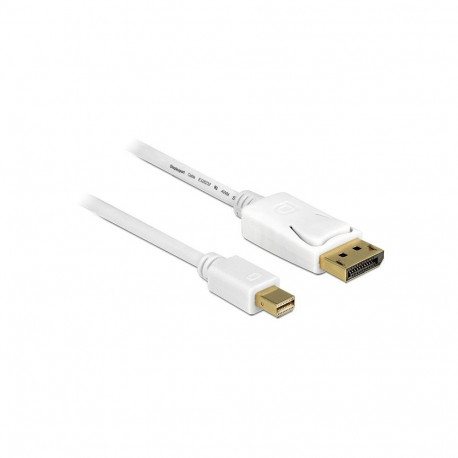 Delock mini DisplayPort 1.2 - DisplayPort kaabel 0.5 m valge 4K