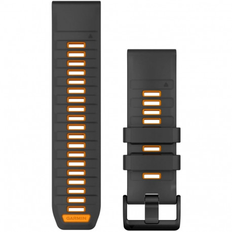 Garmin asendusrihm QuickFit 26mm silikoon, grafiit/oranž