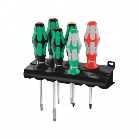 "Wera 334/368/6 Schraubendrehersatz + Rack"