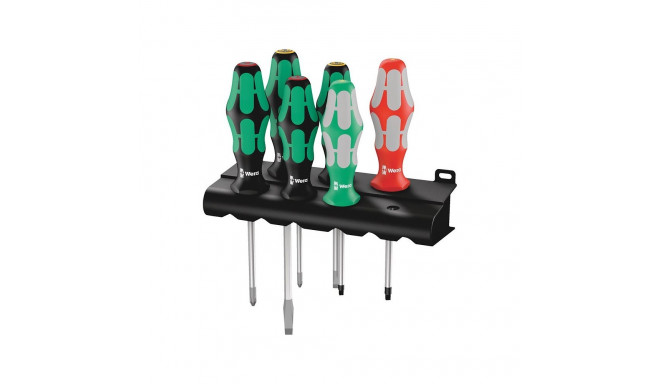 "Wera 334/368/6 Schraubendrehersatz + Rack"