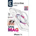 "Cellularline SPIN MAG MagSafe Case iPhone 16 Clear"