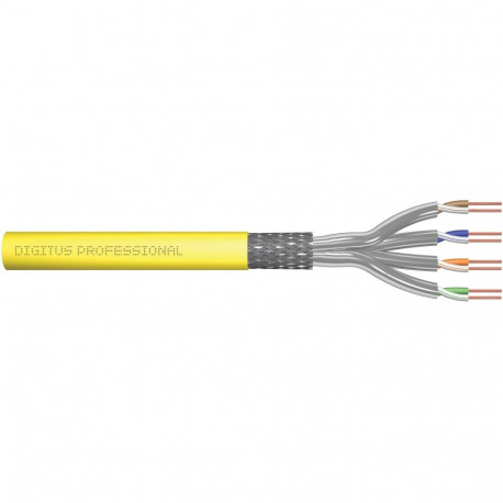 "DIGITUS Instal-kab Cat7a S/FTP tw.Pair 1000m gelb AWG22/1 (Speditionsversand)"