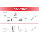 "Equip Patchkabel Cat6A 10x/set S/FTP 2xRJ45 0.50m gr Plat."