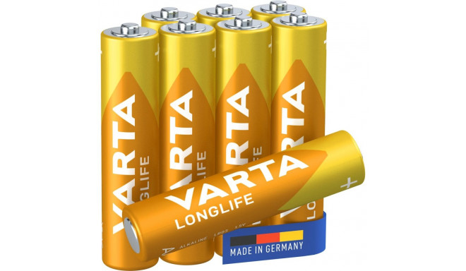 "Batterie AAA (LR03) 1.5V *Varta* Longlife - 8-Pack"