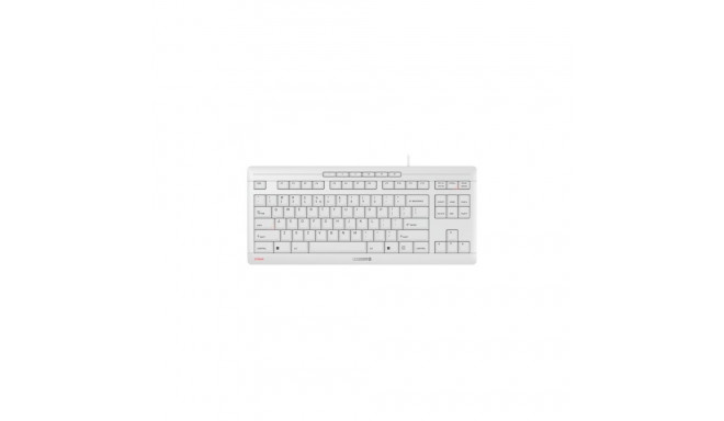 Cherry klaviatuur TAS STREAM KEYBOARD TKL juhtmega EU-paigutus, hall