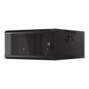 Lanberg 19" seinapealne 4U 600 kiirelt kokkupandav (tasapakk), must rack-kapp | Lanberg
