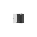Lanberg 10" seinapealne 9U/280x310 (kokkupandav) klaasuksega rack-kapp, must | Lanberg