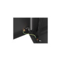 Lanberg 19" seinapealne 9U/600x450 isekokku pandav metalluksega (tasapinnaline pakk) must rack-kapp 