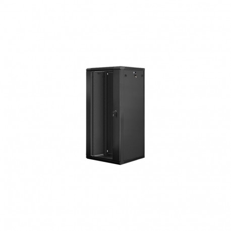 Lanberg | Rack cabinet 19" wall-mount 27U/600x600 (flat pack) | WF01-6627-10B | Black