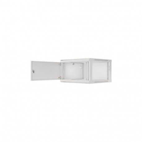 Lanberg 19" seinakinnitusega 6U/600x600 isekokku pandav metalluksega seinakapp (tasapinnaline pakk)
