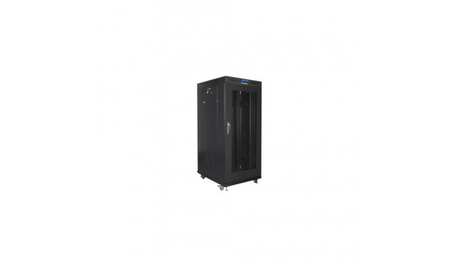 Lanberg 19" vabaltseisev 22U/800x800 (kokkupandav) klaasuksega rack-kapp, LCD FF01-8822-23BL must