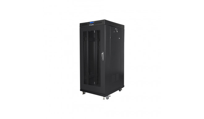 Lanberg | Rack cabinet 19" free-standing 27U/600x800 (flat pack) with mesh door, LCD | FF01-6827-23B