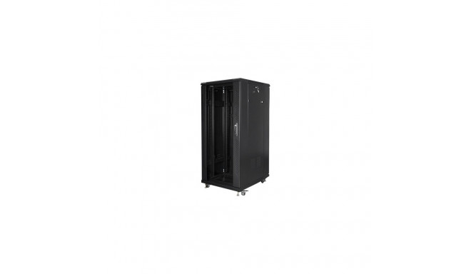 Lanberg | Rack cabinet 19" free-standing 27U/600x800 (flat pack) | FF01-6827-12B | Black
