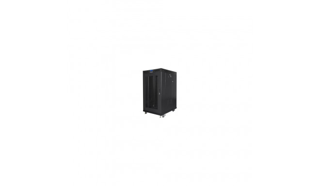 Lanberg 19" vabaltseisev 22U/800x1000 (pakendis) võrguksega rack-kapp FF01-8022-23BL must