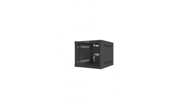 Lanberg 10" seinakinnitusega 4U/280x310 (kokkupandav) klaasuksega rack-kapp WF10-2304-10B must