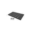 Lanberg 19" fixed shelf 1U/486x270mm, max load capacity up to 120kg | AK-1001-B | Black