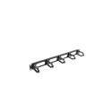 Lanberg 19" kaablihoolduspaneel 5 rõngast - tüüp B 1U | AK-1205-B | must