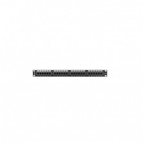 Lanberg | Patch Panel 24 port 1U 19" CAT.5E UTP | PPU5-1024-B | Black