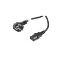 Lanberg CEE 7/7 kuni IEC 320 C13 toitekaabel CA-C13C-11CC-0100-BK