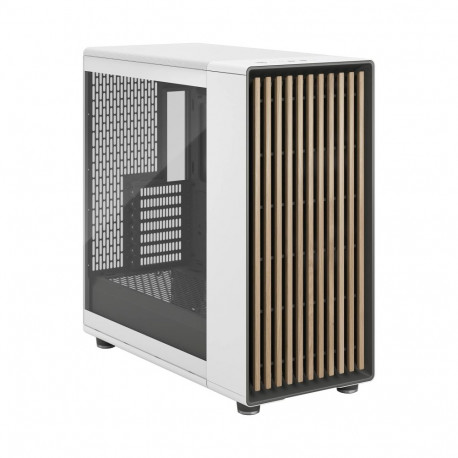 Fractal Design Computer Case | North XL | Chalk White TG Clear | ATX