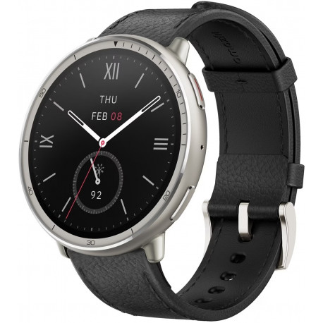 Huami Amazfit Active 2 Premium, black leather