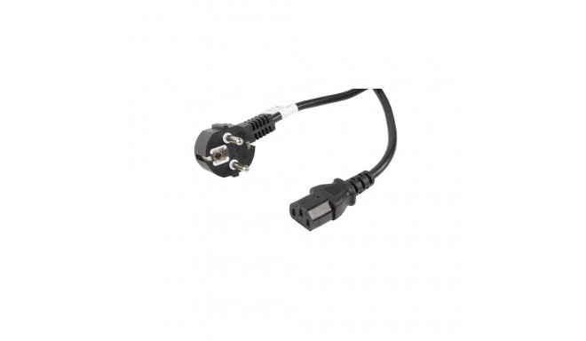 Lanberg CEE 7/7 - IEC 320 C13 toitekaabel, 10m, must