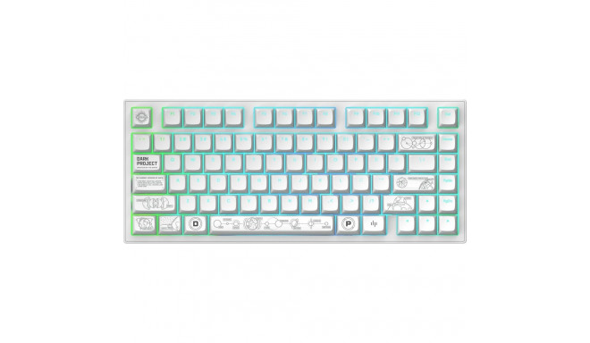 Dark Project ALU81A Terra Nova G3Ms Moonstone Keyboard (DPKB_NOVA_81_ANSI_WHITE)