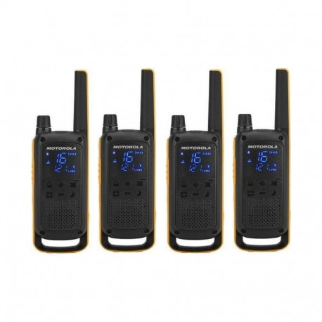 Motorola Talkabout T82 Extreme Quad Pack two-way radio 16 channels Black,Orange