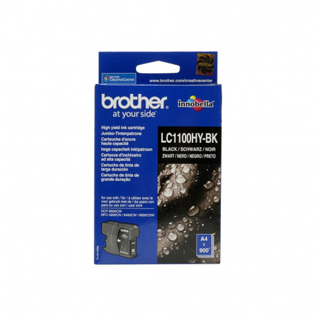 BROTHER LC1100HYBK ink black large 900sheets for DCP-6690CW MFC-5890CN 6490CW 6890CDW 5895VW