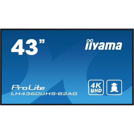 iiyama LH4360UHS-B2AG Signage Display Digital A-board 108 cm (42.5") LED Wi-Fi 500 cd/m² 4K Ultra HD