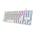 Trust GXT 833W THADO keyboard Gaming USB QWERTY US English White