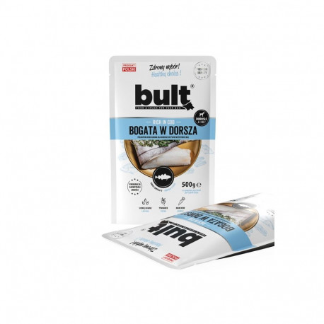 BULT Rich in cod - wet dog food - 500g