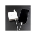 Qoltec 96W KIIR seinalaadija | 5-20V | 3-4.7A | USB C PD | Valge