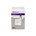 Qoltec GaN laadija FAST 108W | 5-20V | 3-4.7A | USB C | Valge
