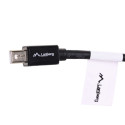 Lanberg AD-0003-BK DisplayPort kaabel 0.12 m Mini DisplayPort Must