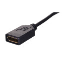 Lanberg AD-0003-BK DisplayPort kaabel 0.12 m Mini DisplayPort Must