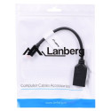 Lanberg AD-0003-BK DisplayPort kaabel 0.12 m Mini DisplayPort Must