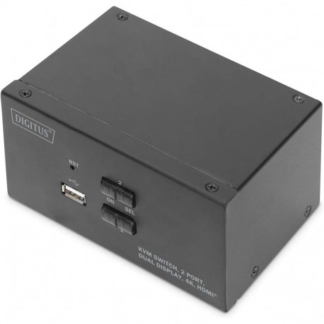 Digitus KVM Switch Dual Display 4K HDMI